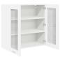 Preview: Hängeschrank mit Regal Riga Weiß 80 x 31 x 80 cm Holzwerkstoff