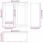 Preview: Hängeschrank Riga Beton Grau 80 x 31 x 80 cm Holzwerkstoff
