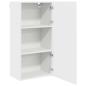 Preview: Hängeschrank mit Regal Riga Weiß 50 x 31 x 100 cm Holzwerkstoff