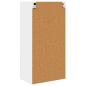 Preview: Hängeschrank mit Regal Riga Weiß 50 x 31 x 100 cm Holzwerkstoff