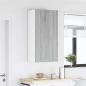 Preview: ARDEBO.de - Hängeschrank Riga Sonoma-Eiche und Weiß 50 x 31 x 100 cm