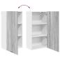 Preview: Hängeschrank Riga Sonoma-Eiche und Weiß 50 x 31 x 100 cm