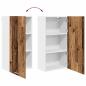 Preview: Hängeschrank Riga Sonoma-Eiche und Weiß 50 x 31 x 100 cm