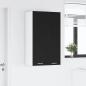 Preview: Hängeschrank mit Tür Riga Schwarz Eichen-Optik 60 x 31 x 100 cm