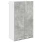 Preview: Hängeschrank Riga Beton Grau 60 x 31 x 100 cm Holzwerkstoff