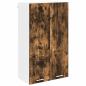 Preview: Hängeschrank mit Regal Riga Geräucherte Eiche 60 x 31 x 100 cm