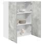 Preview: Hängeschrank Riga Beton Grau 80 x 31 x 100 cm Holzwerkstoff