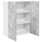 Preview: Hängeschrank Riga Beton Grau 80 x 31 x 100 cm Holzwerkstoff