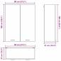 Preview: Hängeschrank Riga Artisan-Eiche 80 x 31 x 100 cm Holzwerkstoff