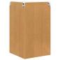 Preview: Hängeschrank mit Regal Riga Weiß 57 x 57 x 100 cm Holzwerkstoff