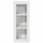 Preview: Hängeschrank mit Regal Riga Weiß 40 x 31 x 100 cm Holzwerkstoff