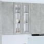 Preview: ARDEBO.de - Hängeschrank Riga Beton Grau 60 x 31 x 100 cm Holzwerkstoff