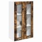 Preview: Hängeschrank mit Regal Riga Geräucherte Eiche 60 x 31 x 100 cm