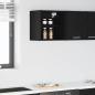 Preview: ARDEBO.de - Hängeschrank Riga Schwarz Eichen-Optik 40 x 29,5 x 40 cm