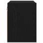 Preview: Hängeschrank Riga Schwarz Eichen-Optik 40 x 29,5 x 40 cm