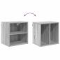 Preview: Hängeschrank Riga Graues Sonoma 40 x 29,5 x 40 cm Holzwerkstoff