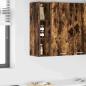 Preview: ARDEBO.de - Hängeschrank mit Regal Riga Geräucherte Eiche 20 x 29,5 x 80 cm