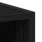 Preview: Hängeschrank Riga Schwarz Eichen-Optik 30 x 29,5 x 80 cm