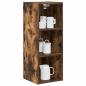 Preview: Hängeschrank mit Regal Riga Geräucherte Eiche 30 x 29,5 x 80 cm