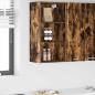 Preview: ARDEBO.de - Hängeschrank mit Regal Riga Geräucherte Eiche 40 x 29,5 x 80 cm