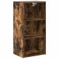 Preview: Hängeschrank mit Regal Riga Geräucherte Eiche 40 x 29,5 x 80 cm