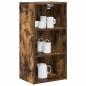 Preview: Hängeschrank mit Regal Riga Geräucherte Eiche 40 x 29,5 x 80 cm