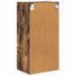 Preview: Hängeschrank mit Regal Riga Geräucherte Eiche 40 x 29,5 x 80 cm