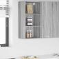 Preview: ARDEBO.de - Hängeschrank Riga Graues Sonoma 40 x 29,5 x 80 cm Holzwerkstoff
