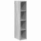 Preview: Hängeschrank mit Regal Riga Graues Sonoma 20 x 29,5 x 100 cm