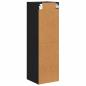Preview: Hängeschrank Riga Schwarz Eichen-Optik 30 x 29,5 x 100 cm