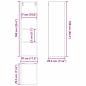 Preview: Hängeschrank Riga Beton Grau 30 x 29,5 x 100 cm Holzwerkstoff