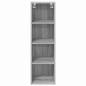 Preview: Hängeschrank mit Regal Riga Graues Sonoma 30 x 29,5 x 100 cm