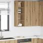Preview: ARDEBO.de - Hängeschrank mit Regal Riga Artisan-Eiche 30 x 29,5 x 100 cm