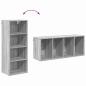 Preview: Hängeschrank mit Regal Riga Graues Sonoma 40 x 29,5 x 100 cm