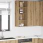 Preview: ARDEBO.de - Hängeschrank mit Regal Riga Artisan-Eiche 40 x 29,5 x 100 cm