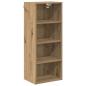 Preview: Hängeschrank mit Regal Riga Artisan-Eiche 40 x 29,5 x 100 cm