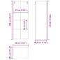 Preview: Hängeschrank mit Regal Riga Artisan-Eiche 40 x 29,5 x 100 cm