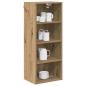 Preview: Hängeschrank mit Regal Riga Artisan-Eiche 40 x 29,5 x 100 cm