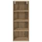 Preview: Hängeschrank mit Regal Riga Artisan-Eiche 40 x 29,5 x 100 cm
