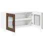Preview: Küchenhängeschrank mit Regal Braun Eichen-Optik 80 x 31 x 40 cm