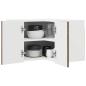 Preview: Wand-Eckschrank LUCCA Brauneiche 57 x 57 x 40 cm Holzwerkstoff