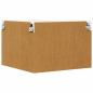 Preview: Wand-Eckschrank LUCCA Brauneiche 57 x 57 x 40 cm Holzwerkstoff
