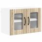 Preview: Wandglas-Schrank LUCCA Sonoma-Eiche 60 x 31 x 40 cm