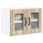 Preview: Wandglas-Schrank LUCCA Sonoma-Eiche 60 x 31 x 40 cm