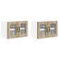 Preview: ARDEBO.de - Küchenhängeschrank mit Regal 2 pcs Sonoma-Eiche 60 x 31 x 40 cm