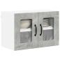 Preview: Küchenhängeschrank mit Regal 2 pcs Beton Grau 60 x 31 x 40 cm