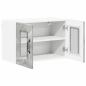 Preview: Küchenhängeschrank mit Regal 2 pcs Beton Grau 60 x 31 x 40 cm