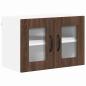 Preview: Küchenhängeschrank mit Regal Braun Eichen-Optik 60 x 31 x 40 cm
