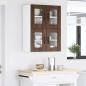 Preview: Küchenhängeschrank mit Regal Braun Eichen-Optik 60 x 31 x 40 cm