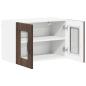 Preview: Küchenhängeschrank mit Regal Braun Eichen-Optik 60 x 31 x 40 cm